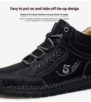 Parte superior de microfibra cruzada para zapatos deportivos informales para hombre, forro de cachemira de talla grande, suave y - details 10