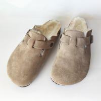 Zapatos de cuero para hombre y mujer, antideslizantes, con bolsa, estilo fresco, zapatillas de playa, lana caliente. - details 4