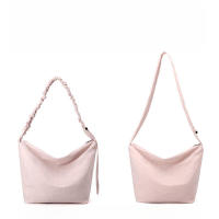 Nuevo mensajero tendencia de moda para mujer bolso de estilo perezoso versión literaria coreana bolso de hombro de gran capacidad - details 6