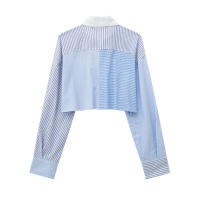 Camisa elegante de popelina de manga larga para mujer en otoño con pantalones rectos decorativos, ropa de dormir, nueva llegada, transfronteriza - details 2