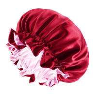 Gorro de Satén de Doble Capa Protección de Cabello de Noche para Mujeres Gorro de Dormir Reversible - details 14