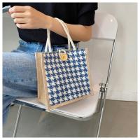 Bolso de Lino Nuevo 2025 - Versión Coreana para Mujer - Caja de Regalo Estilo Cesta - Bolsa de Envoltura de Lino - Bolso Versátil para Cada Ocasión - details 8