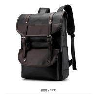 Mochila de cuero impermeable de gran capacidad para computadora de negocios para hombres - details 22