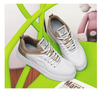 Zapatos De Tablero Versátiles, Zapatos Blancos De Moda Transpirables Para Hombres, Zapatos Deportivos Casuales De Suela Gruesa Que Aumentan - details 17