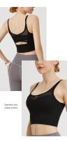 FREES COPES Camiseta sexy sin mangas para yoga y gimnasio a prueba de golpes - details 11