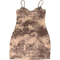 BUNO-minivestido con tirantes y paneles para mujer, moda de retazos, Vintage, cuello bajo, Espalda descubierta, ajustado, ropa de calle femenina de verano - details 10
