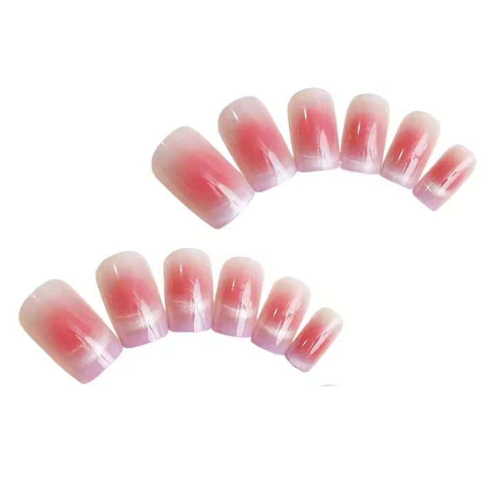 Uñas francesas con decoración de punta de ojo de gato, uñas postizas ultraflexibles y duraderas para uso diario y fiestas - 1