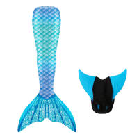 Disfraz de cola de sirena para niños y niñas, traje de baño de fantasía, aleta Monofin, Cosplay, regalo de cumpleaños - details 2
