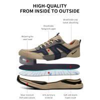 Zapatillas de Trabajo para Hombres Punta de Acero, A Prueba de Perforaciones, Botas Indestructibles, Calzado Ligero de Seguridad - details 9