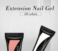 Parkson-Extensión de esmalte de uñas en Gel, acrílico, cristal desnudo, UV LED, construcción rápida, arte de uñas para manicura, 10 colores selectos, 15ml - details 0