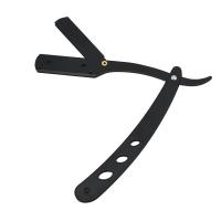 Afeitadora de peluquero Vintage profesional, afeitadora plegable de acero inoxidable para hombres, herramienta de corte de pelo Manual con agarre antideslizante - details 3