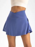 Falda de tenis plisada con bolsillos para mujer, pantalones cortos, faldas atléticas, faldas cruzadas de cintura alta para gimnasio, Golf, faldas deportivas de entrenamiento - details 36