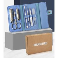 7 unids/set de cortaúñas de acero inoxidable, juego de cortaúñas con bolsa plegable, Kits de cortador de manicura, tijeras, herramienta de maquillaje de belleza - details 1