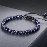 Pulsera de Piedra Pómez Natural 6mm Cuentas de Cuarzo Azul Green Doro Pulsera Trenzada para Hombres y Mujeres Joyería Brillante para el Muñeca - details 7