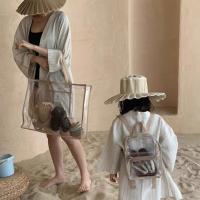 Bolsa De Playa Transparente A Prueba De Agua, Mochila De Viaje De Cristal, Gran Capacidad De Almacenamiento De Mano - details 5