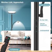 Lámpara de Pie Regulable Gris 42W, Lámpara de Pie LED Salon 3700LM Súper Brillantecon Lámpara de Lectura, control remoto y control táctil Lámpara Alta para Salon de Estar Dormitorio Oficina - details 20