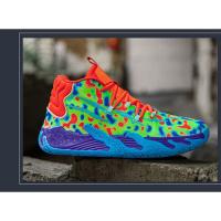 Zapatillas De Baloncesto Para Hombres Y Mujeres Antideslizantes Superficie De Malla Absorbente Transpirables Zapatos Deportivos De Moda Alta Top Para Estudiantes - details 14