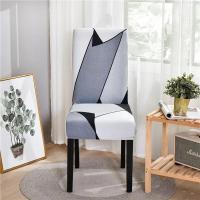 Funda geométrica de LICRA elástica, fundas elásticas para sillas para bodas, hoteles, banquetes y comedores - details 5