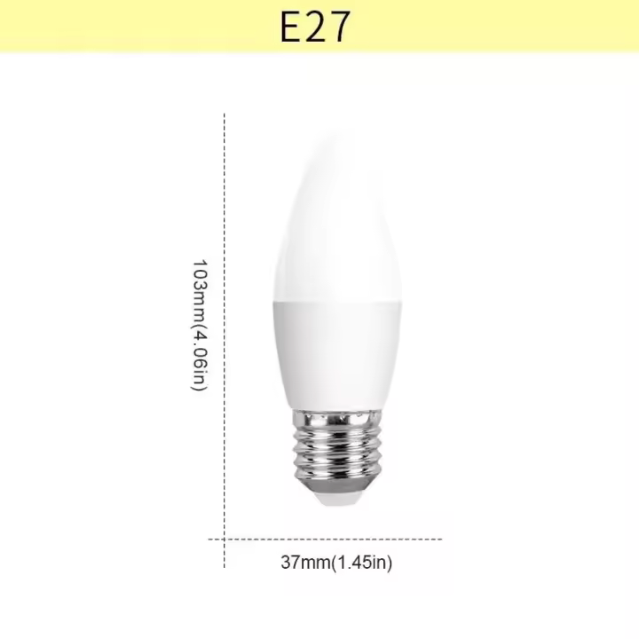 Bombilla LED para Lámpara de Velas AC85-265V E14 E27 9W 12W 15W Ideal para Decoración de Sala de Estar en Casa - 1