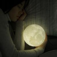Lámpara de Luna recargable con impresión 3D, Luz LED nocturna, Interruptor táctil creativo, luz de luna para decoración de dormitorio, regalo de cumpleaños - details 4