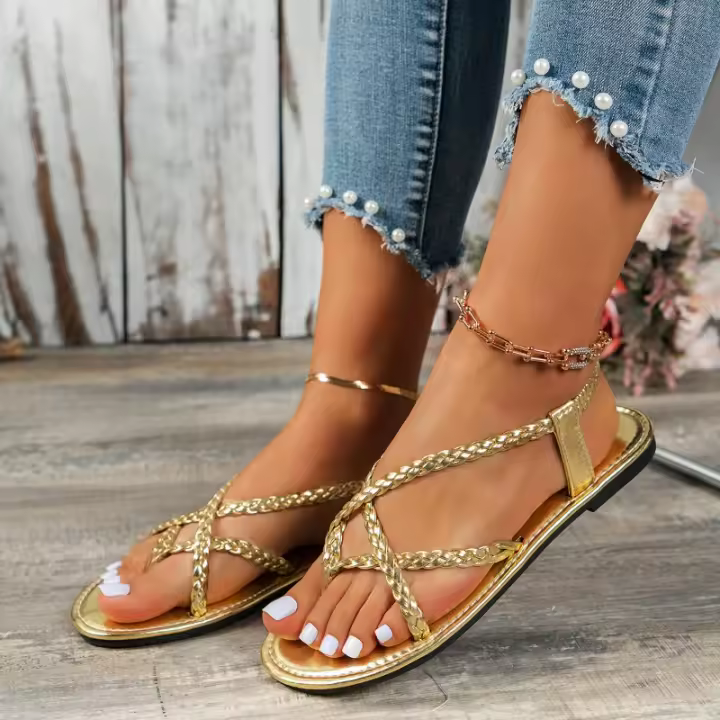 Sandalias planas de verano para mujer. - 1