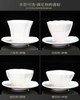 Porcelana blanca Kung Fu Dehua de jade gordo de oveja de alta gama con posavasos, té de degustación de té, taza individual, taza maestra - details 2