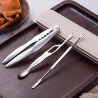 Juego de Herramientas de acero inoxidable para mariscos, utensilios profesionales de langosta, cangrejo, Cracker, con caja, 3/6 piezas - details 2