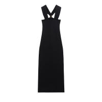 Vestido de punto con cuello halter adornado para mujer, estilo nuevo, 4938118 - details 1