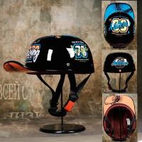Casco de motocicleta Retro, protector de cabeza de media cara, Estilo Vintage - details 7