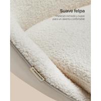 Silla de Oficina en Casa, Silla Giratoria de Algodón y Lino, Silla de Escritorio, Acolchada con Espuma, Altura Ajustable, para Estudio, Dormitorio, Azul Pálido OBG020Q01 - details 36