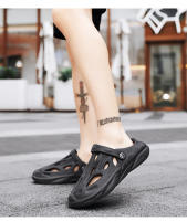 Nuevo hombre zapatos fríos hombre verano moda hombre coco agujero zapatos hombre vestido exterior hueco sandalias de playa zapatillas hombre - details 9