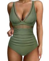 Traje de Baño de Malla Estilo Tanga 2024 Control de Barriga Traje de Baño de Playa Retrocedible - details 43