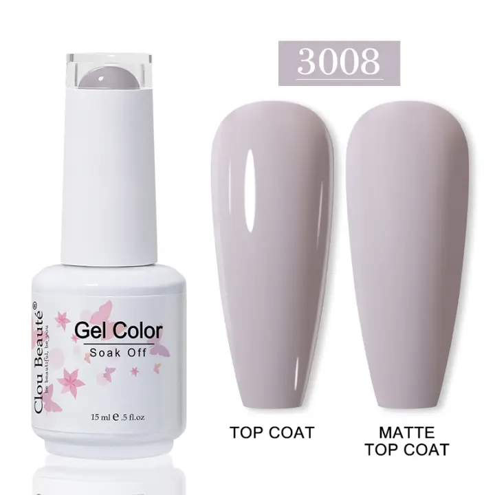 Clou Beaute-esmalte de Gel para uñas de barniz para Base de uñas UV es 56 colores Base superior Amigo pintura de Gel UV 15ml - 1