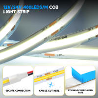 GAHADA Luz de Tira LED COB de Alta Densidad 24V DC Tinta Blanca Regulable Iluminación y Decoración - details 5