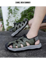 Sandalias de Cuero de Vaca Casuales de Gran Tamaño Zapatos de Playa de Verano para Hombres - details 13