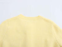 TRAFZA-suéter informal elegante y cálido con una hilera de botones para mujer, cárdigan de manga larga de punto decorativo apilado a la moda de primavera - details 23