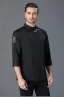 Uniforme de Chef para hombre, chaqueta para cocinar, camisa de cocina, camarera, servicio de comida rápida, Hotel, olla caliente, tienda de pasteles, abrigo con logo personalizado - details 5