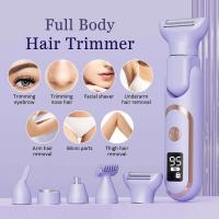 Depiladora multifuncional 5 en 1 para mujer, afeitadora para cara, nariz, pierna, axila, Bikini, recortadora de pelo, maquinilla de afeitar, resistente al agua, recarga USB - details 4