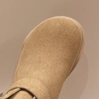 Nuevas botas planas casuales retro con hebilla de cinturón - details 2