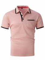 Camisa polo de verano 2025 con botones y bolsillo para hombre, deportiva. - details 13