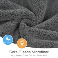 Toalla de secado de cabello, envoltura de microfibra superabsorbente, terciopelo Coral, turbante de secado rápido - details 4
