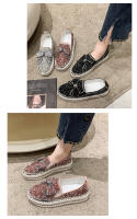 Zapatillas para Mujer de Tamaño Grande Primavera 2025 Suela Gruesa con Cordón de Diamantes de Imitación Estilo Coreano Casual para Estudiantes - details 3