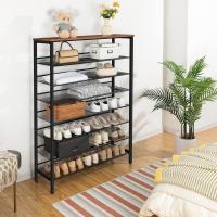 Zapatero de 8 Niveles, Zapatero, Zapatero, 100 x 30 x 137 cm, Plano e Inclinable, para 32-40 Pares, Organizador de Zapatos, para Entrada, Pasillo EBF118XJ01 - details 3