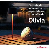 Lámpara, Lámpara de Mesa Portátil y Recargable con Control Táctil, Adecuada para Interior y Exterior, Atenuador, 2200-3000 K, Altura 35 cm, Color Corten - details 6
