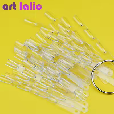 Tablero de Diseño de Uñas Postizo con 150 Herramientas de Paleta de Esmalte de Uñas Falsas para Práctica y Exhibición - 1