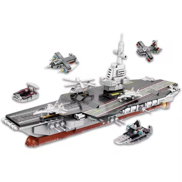 Juego de construcción de portaaviones, crucero militar, juguete de acorazado del océano con helicóptero y barco (25 modelos de buque de guerra), 562 piezas, regalos navales para adultos o niños 8 9 10 12 + - 1