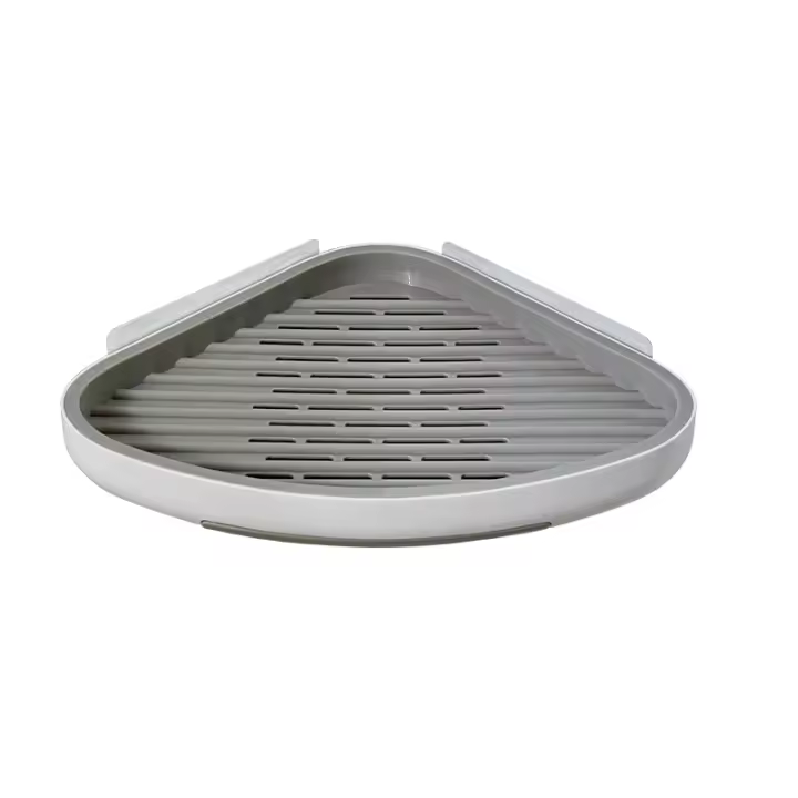 Escorchado de Ducha de Esquina Impermeable y Resistente al Aceite Estante de Baño Montado en la Pared para Accesorios de Baño y Higiene - 1