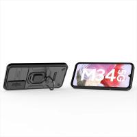 Funda protectora de cámara deslizante para Samsung GALAXY M34 5G, carcasa trasera con soporte de anillo magnético, 2023 M, 34 - details 12
