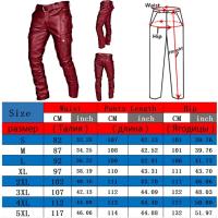 Pantalones de Moto de Cuero para Hombre Estilo Cargo con Bolsillos, Negros, Sin Cinturón, Tallas S-5XL - details 2