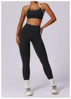 Sujetador Deportivo sin Costuras para Mujeres Encantador y Sexy Halter Bragas de Espalda Liberadas Lencería Sólida Top Femenino Belleza Espalda Inalámbrico Talla Única - details 5